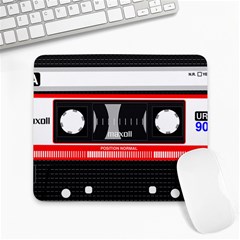 Compact Cassette Large Mousepads by vintage2030