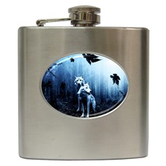 Wolfs Hip Flask (6 Oz) by Valentinaart