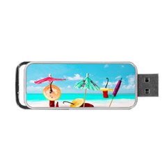 Red Chili Peppers On The Beach Portable Usb Flash (two Sides) by FunnyCow