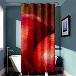 Three Red Apples Shower Curtain 36  x 72  (Stall)  Curtain(36 X72 ) - 33.26 x66.24  Curtain(36 X72 )