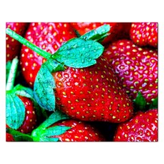 Red Strawberries Rectangular Jigsaw Puzzl by FunnyCow