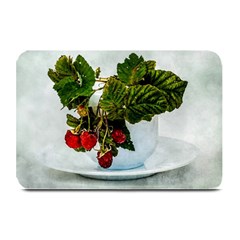 Red Raspberries In A Teacup Plate Mats by FunnyCow