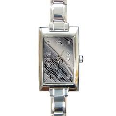 Black And White Rectangle Italian Charm Watch