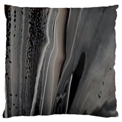 Black Marble Standard Flano Cushion Case (one Side) by WILLBIRDWELL