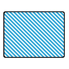 Oktoberfest Bavarian Blue And White Small Candy Cane Stripes Fleece Blanket (small) by PodArtist