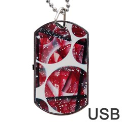 Ecstacy Dog Tag Usb Flash (two Sides) by WILLBIRDWELL