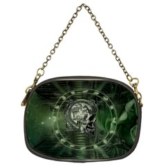 Awesome Creepy Mechanical Skull Chain Purse (two Sides) by FantasyWorld7