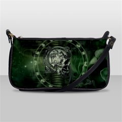 Awesome Creepy Mechanical Skull Shoulder Clutch Bag by FantasyWorld7