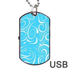 Scribble Reason Design Pattern Dog Tag Usb Flash (two Sides) by Sapixe