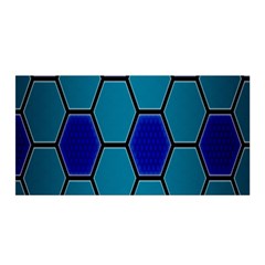 Hexagon Background Geometric Mosaic Satin Wrap