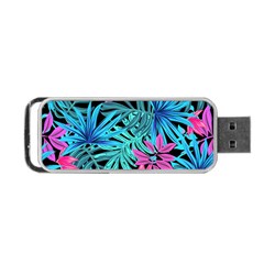 Leaves Picture Tropical Plant Portable Usb Flash (one Side) by Sapixe