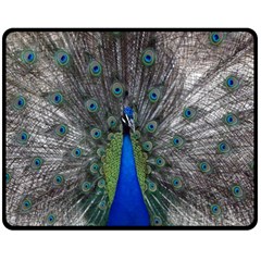 Peacock Bird Animals Pen Plumage Fleece Blanket (medium) 