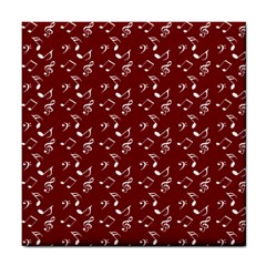 Burgundy Music Tile Coasters by snowwhitegirl