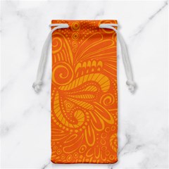 Pop Orange Jewelry Bag by ArtByAmyMinori