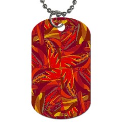 Colorful Abstract Ethnic Style Pattern Dog Tag (one Side) by dflcprints