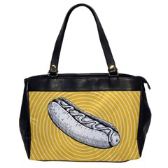 Pop Art Hot Dog Oversize Office Handbag by Valentinaart