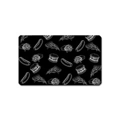 Fast Food Pattern Magnet (name Card) by Valentinaart