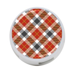 Smart Plaid Warm Colors 4-port Usb Hub (two Sides) by ImpressiveMoments