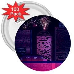 Architecture Home Skyscraper 3  Buttons (100 Pack)  by Nexatart