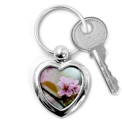 Soft Rains Of Spring Key Chains (heart)  by FunnyCow