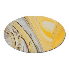 Yellow Jungle Oval Magnet by WILLBIRDWELL