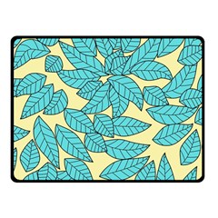 Leaves Dried Leaves Stamping Fleece Blanket (small) by Nexatart