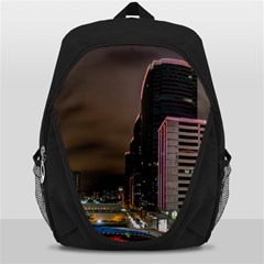 Hong Kong At Night Skyline Backpack Bag by Nexatart