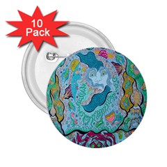 Mystic Mermaid 2 25  Buttons (10 Pack)  by chellerayartisans