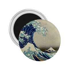 The Classic Japanese Great Wave Off Kanagawa By Hokusai 2 25  Magnets