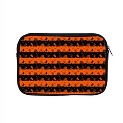 Orange And Black Spooky Halloween Nightmare Stripes Apple Macbook Pro 15  Zipper Case by PodArtist