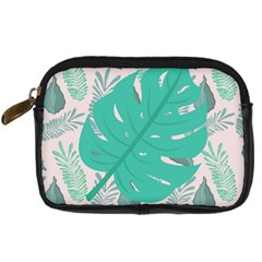 Palm Botanical Leaf Love Digital Camera Leather Case by 2799018