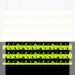 Slime Green And Black Halloween Nightmare Stripes  Rectangular Jigsaw Puzzl by PodArtist