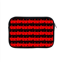 Red Devil And Black Halloween Nightmare Stripes  Apple Macbook Pro 15  Zipper Case by PodArtist