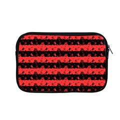 Donated Kidney Pink And Black Halloween Nightmare Stripes  Apple Macbook Pro 13  Zipper Case by PodArtist