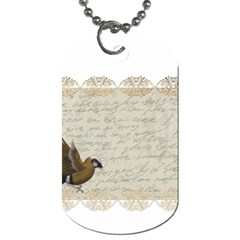 Tag Bird Dog Tag (two Sides) by vintage2030