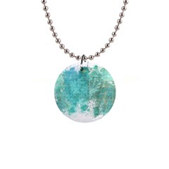 Splash Teal Button Necklaces