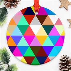 Triangles Pattern                                                    Ornament (round)