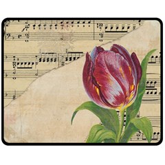 Tulip 1229027 1920 Fleece Blanket (medium)  by vintage2030