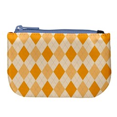 Argyle Pattern Seamless Design Large Coin Purse by Sapixe