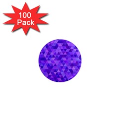 Purple Triangle Purple Background 1  Mini Magnets (100 Pack)  by Sapixe