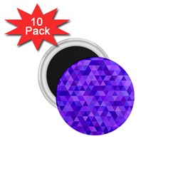 Purple Triangle Purple Background 1 75  Magnets (10 Pack)  by Sapixe