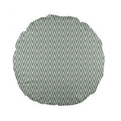 Vintage Pattern Chevron Standard 15  Premium Round Cushions