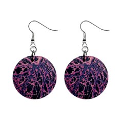 Fabric Textile Texture Macro Model Mini Button Earrings by Sapixe