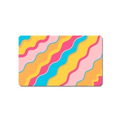 Cake Color Palette Painting Magnet (name Card)