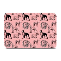 Dog Pattern Pink Plate Mats by snowwhitegirl