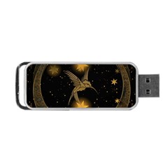 Wonderful Hummingbird With Stars Portable Usb Flash (one Side) by FantasyWorld7