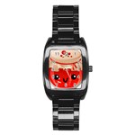 Kawaii Jam Jar Stainless Steel Barrel Watch Front