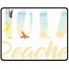 Hola Beaches 3391 Trimmed Fleece Blanket (medium) 