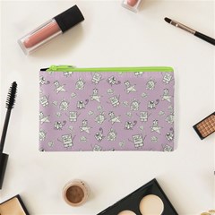 Doodle Bob Pattern Cosmetic Bag (xs) by Valentinaart