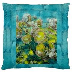 Bloom In Vintage Ornate Style Large Cushion Case (one Side) by pepitasart